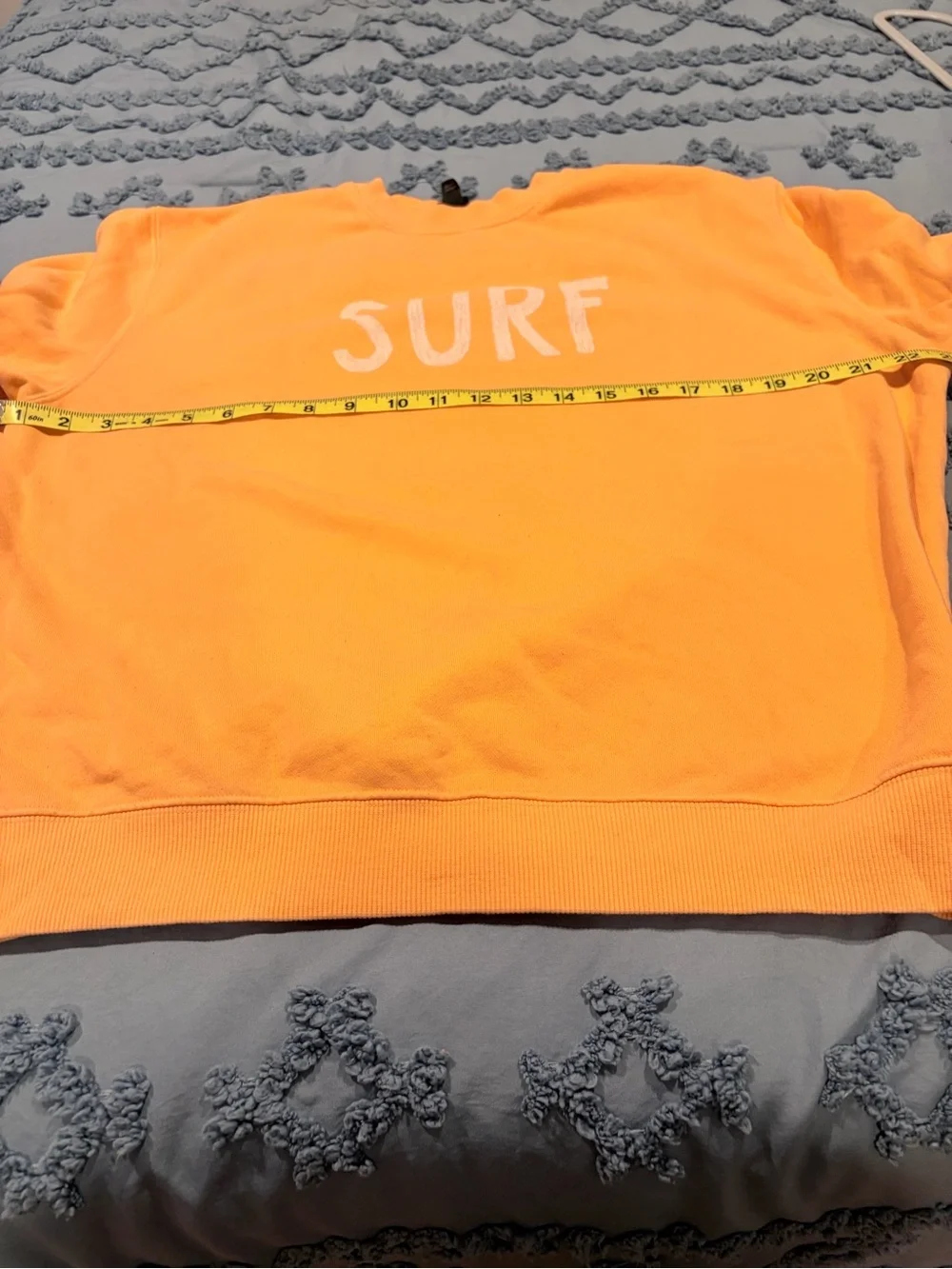 wild fable Peach Crewneck with White SURF Text - Picture 5 of 6